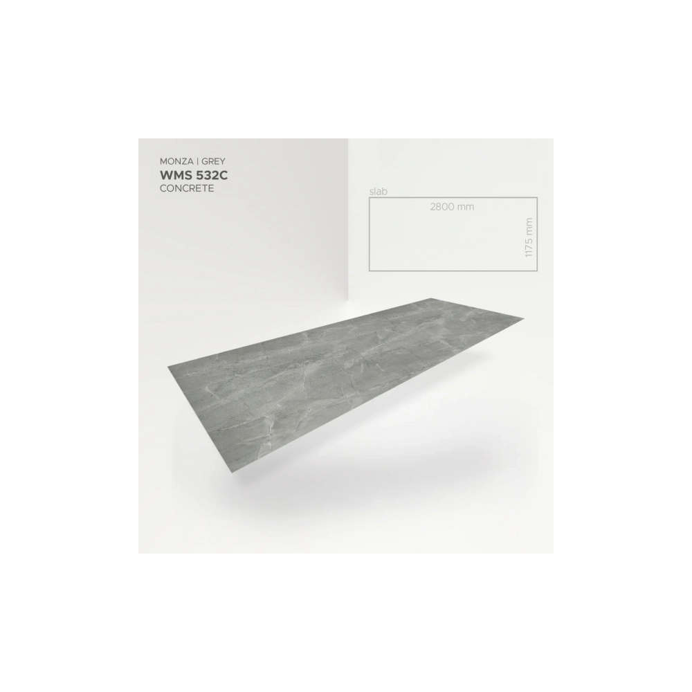 Modee Slab Mineralny SPC Monza Grey WMS532C 2800x1175 mm